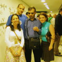 Adriana, Emerson ve Deniz'le birlikte Sao Paulo, 28 Eylül 2005.