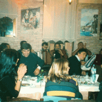 Agos Gazetesi Gecesi, Bratch Dan Garibiyan ve Hrant ile birlikte... İstanbul. (Kasım 2000)
