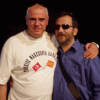Efsanevi akordiyoncu Milan Zavkov ile... 3 Haziran 2005.