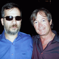 Fransız besteci ve gaydacı Eric Montbel ile, Sao Paulo, 28 Ağustos 2005.