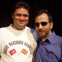 Makedonyalı halk müziği şarkıcısı Naum Petreski ile... 3 Haziran 2005, İstanbul